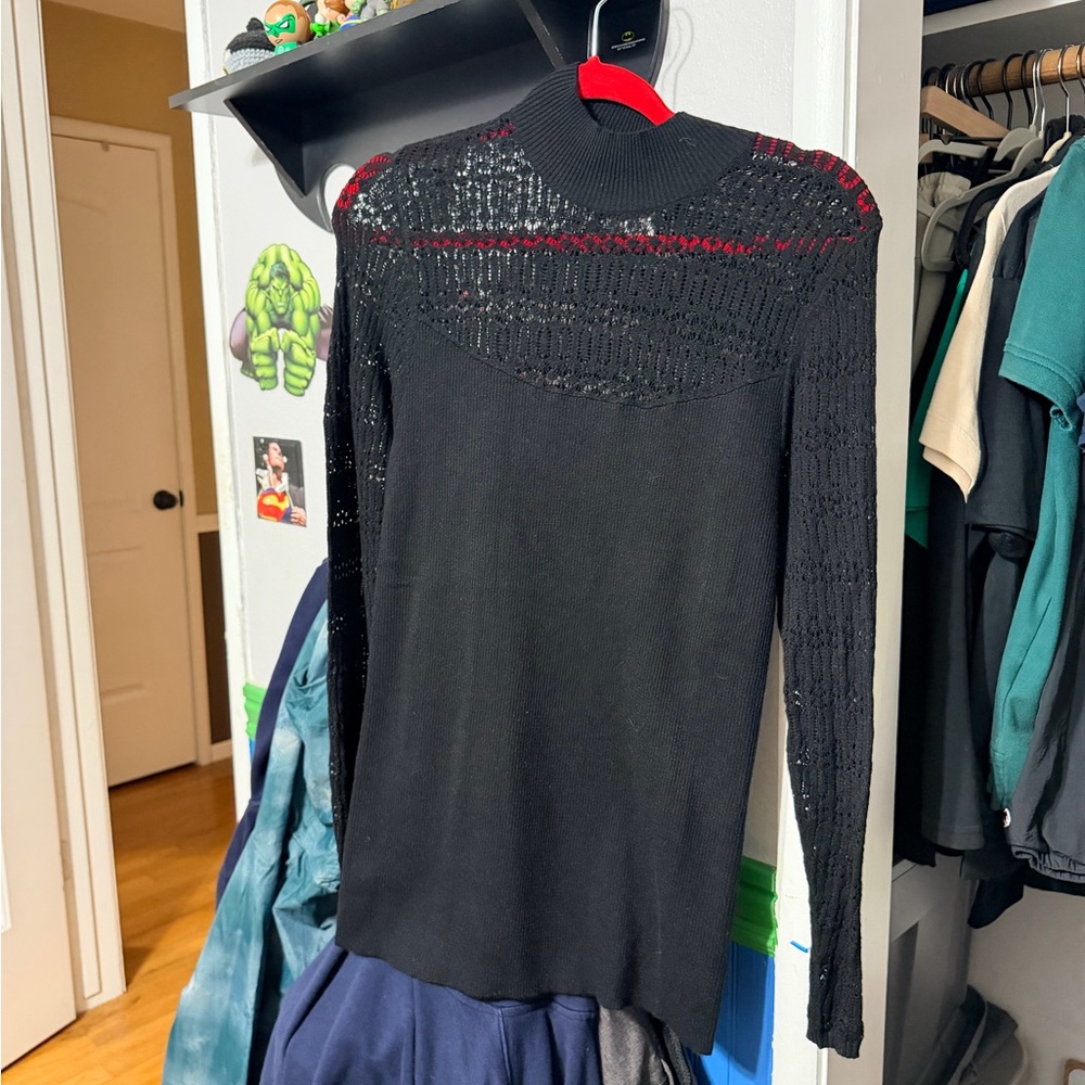 Torrid Elegant Mock Neck Black Women's Sweater